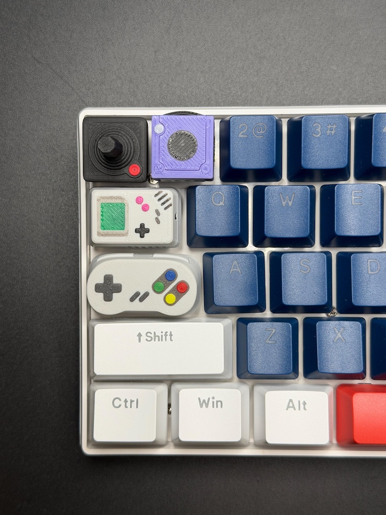 Handgemachte Konsolen Tastenkappen für Cherry MX, Artisan Tastenkappen, Gameboy, SNES, Atari Controller Geschenke für Sie & Ihn 3D Gedruckt Bild 4
