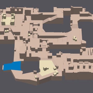 Mise en page de la carte Counter Strike 2 et Counter Strike Global Offensive Mirage 3D - Impression 3D de haute qualité, cadeau parfait pour les joueurs, taille 25 cm !