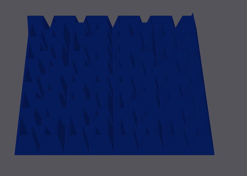 May include: A dark blue decorative wall panel with a geometric pattern. The panel is made of a textured material and has a modern design.