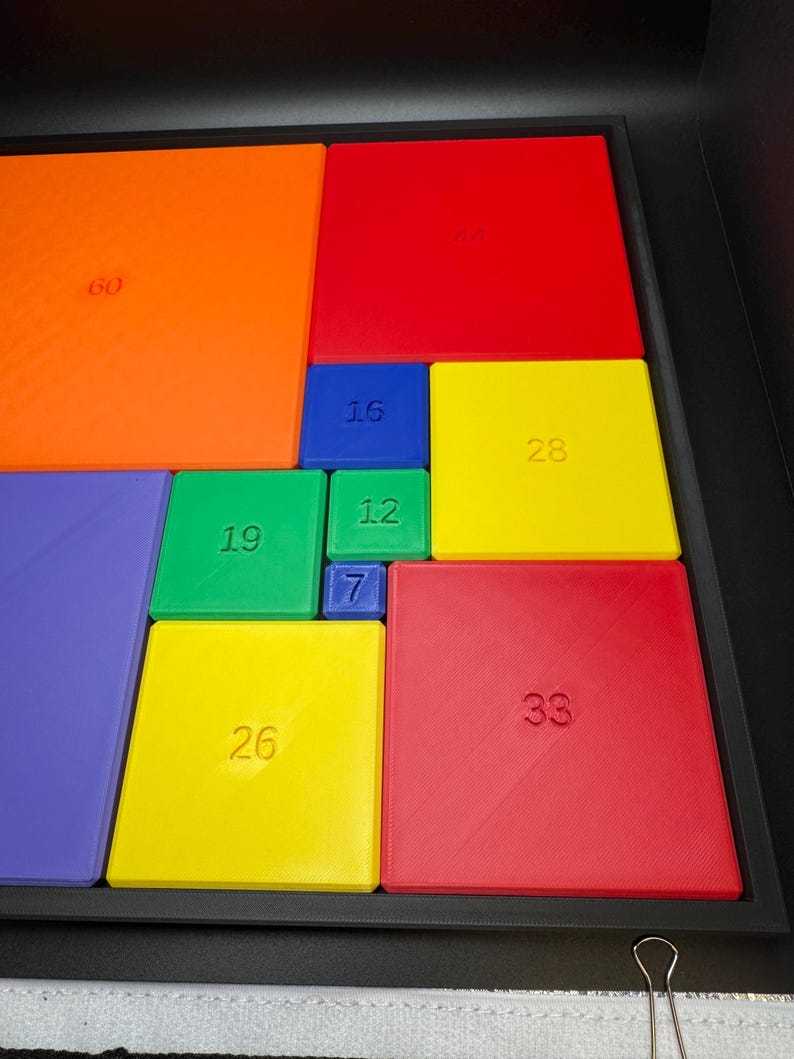 Casse-tête rectangle parfait pour adultes et enfants - Casse-tête mathématique difficile - Jeu éducatif pour enseignants et étudiants, amateurs de casse-tête image 4