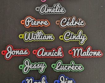 Custom 3D Printed Name Keychain