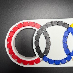 Hungarian Rings Triple Puzzle Game - Sliding Color – Devil’s Circles Marble Brain Teaser, Color Matching Logic Toy for Adults & Kids image 2