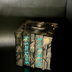 Alien Artifact Puzzle - Puzzle Box, Fun Gift For All Ages, Unique Puzzle, Painted Glow in the Dark or Regular Styles! image 8