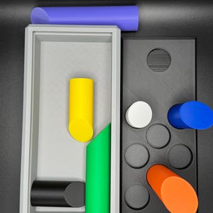 Lox in Box Puzzle - 8 & 9 Piece Variations | 330x160mm Challenging Brain Teaser | Fun 3D Printed Puzzle image 6