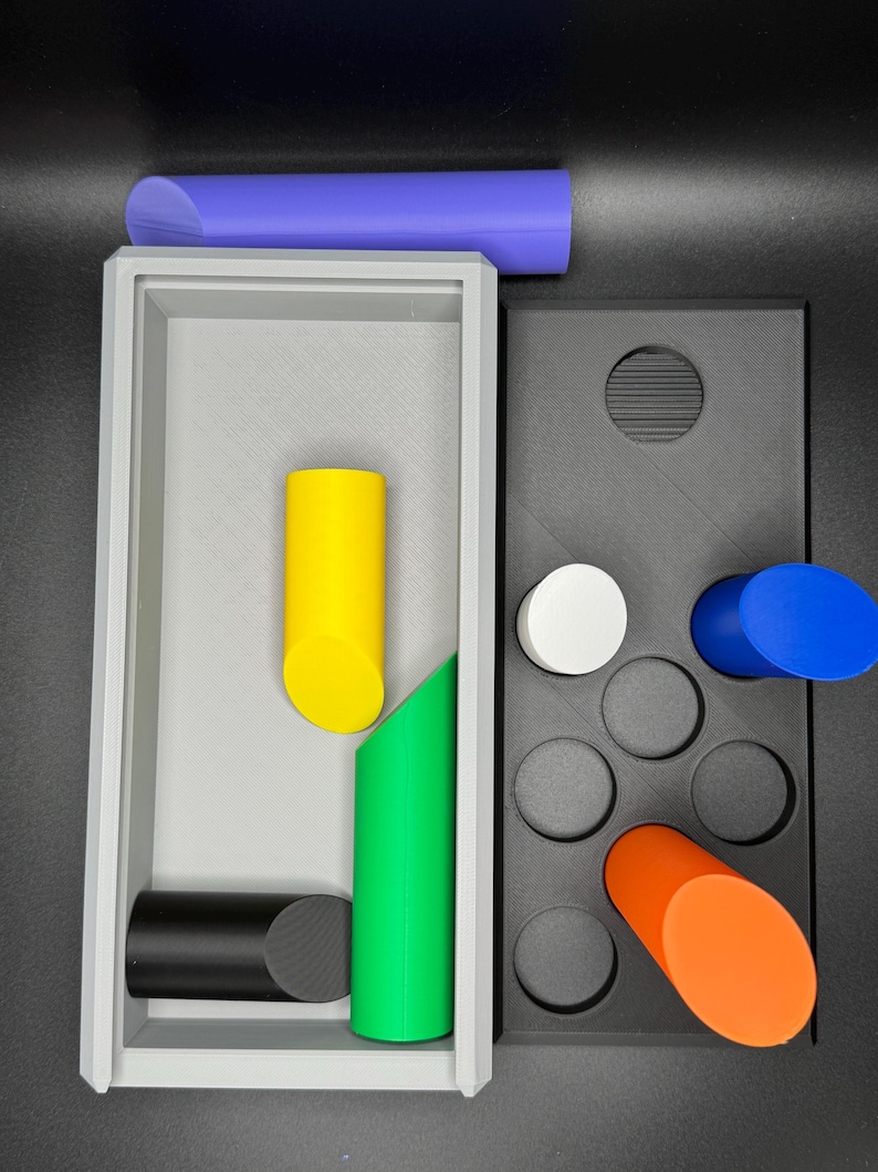 Lox in Box Puzzle - 8 & 9 Piece Variations | 330x160mm Challenging Brain Teaser | Fun 3D Printed Puzzle image 6