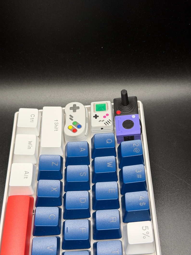 Handgemachte Konsolen Tastenkappen für Cherry MX, Artisan Tastenkappen, Gameboy, SNES, Atari Controller Geschenke für Sie & Ihn 3D Gedruckt Bild 5