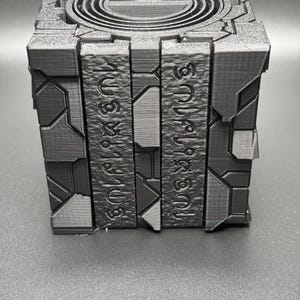 Alien Artifact Puzzle - Puzzle Box, Fun Gift For All Ages, Unique Puzzle, Painted Glow in the Dark or Regular Styles! Unpainted