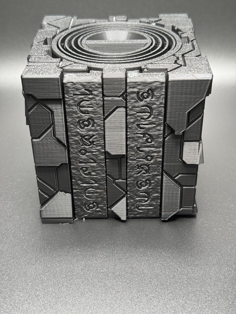 Alien Artifact Puzzle - Puzzle Box, Fun Gift For All Ages, Unique Puzzle, Painted Glow in the Dark or Regular Styles! Unpainted