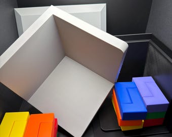 54 Piece L Shape Challenge Cube - High Quality 3D Printed Puzzle for All Ages, Fun & Difficult to Solve - Brain Teaser Game