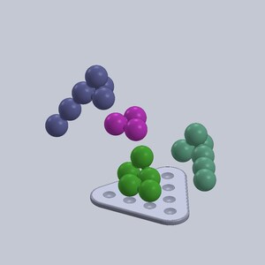Tetraeder Puzzle - Fun 3D Mind Game, Stack Spheres to Create Pyramid, High Quality Large Size Brain Teaser image 9