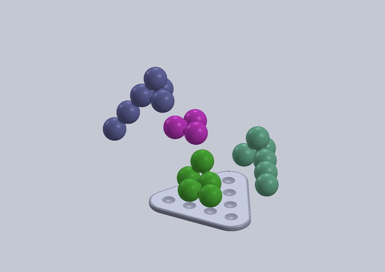 Tetraeder Puzzle - Fun 3D Mind Game, Stack Spheres to Create Pyramid, High Quality Large Size Brain Teaser image 9
