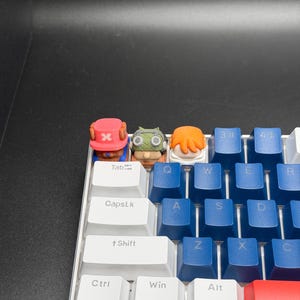 Handmade Inspired By Anime Keycaps - Usopp, Nami, Chopper for Cherry MX - Custom Artisan - Perfect Anime Fan Gift image 3