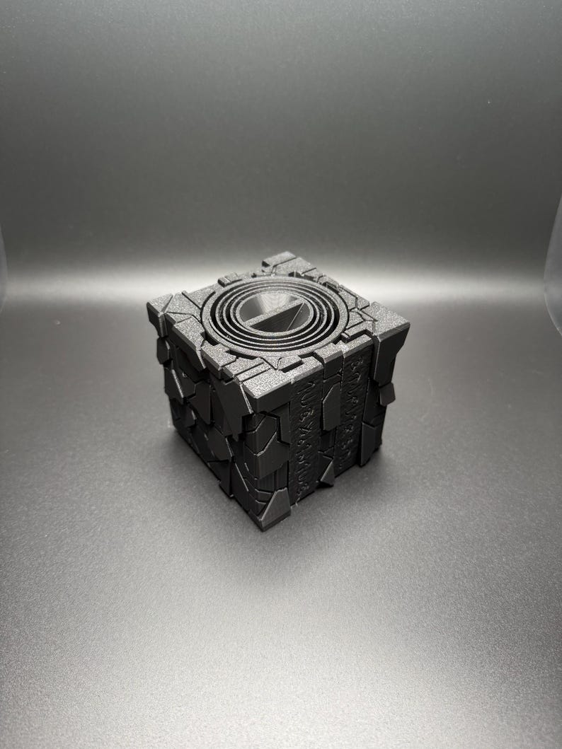 Alien Artifact Puzzle - Puzzle Box, Fun Gift For All Ages, Unique Puzzle, Painted Glow in the Dark or Regular Styles! image 2