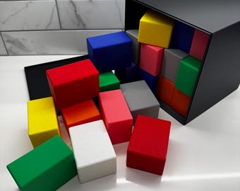Hoffman's Packing Puzzle - Unique Brain Teaser, 27 Cuboids Challenge, Fun & Educational 3D Printed Cube Game, Perfect Gift Idea