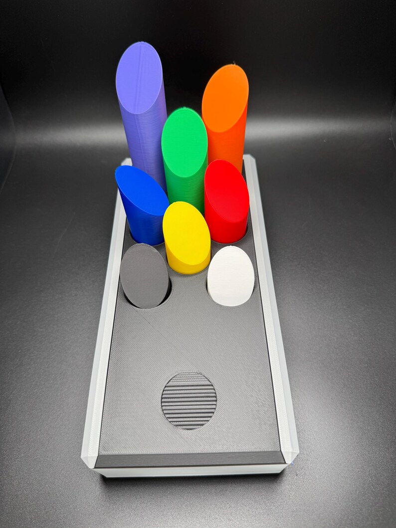 Lox in Box Puzzle - 8 & 9 Piece Variations | 330x160mm Challenging Brain Teaser | Fun 3D Printed Puzzle image 5