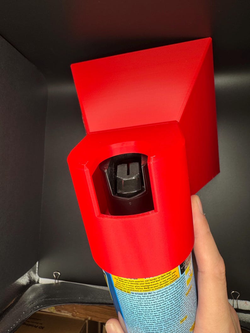 3D Printed Insect Trapper and Killer for Spray Can, Easy Attachment, No Mess, Fits 66mm Cans, Multiple Colors, High Quality image 7
