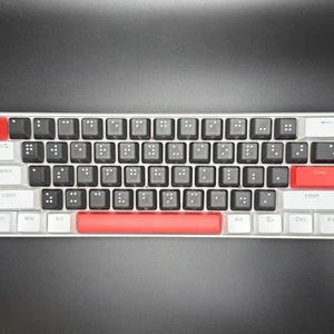 Set di tasti per tastiera Braille Cherry MX - Strumento di accessibilità artigianale fatto a mano per ipovedenti - Ottimo regalo - 2 stili disponibili