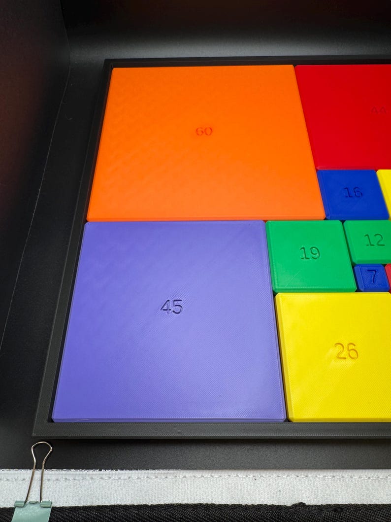 Casse-tête rectangle parfait pour adultes et enfants - Casse-tête mathématique difficile - Jeu éducatif pour enseignants et étudiants, amateurs de casse-tête image 2