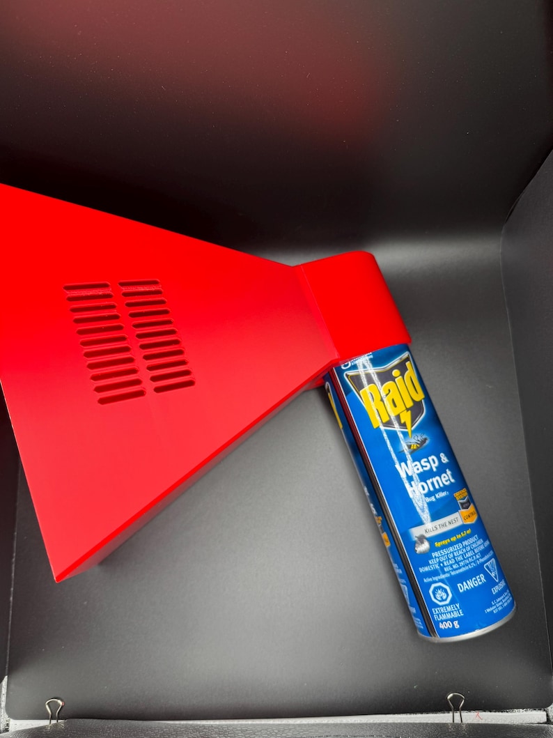 3D Printed Insect Trapper and Killer for Spray Can, Easy Attachment, No Mess, Fits 66mm Cans, Multiple Colors, High Quality image 9