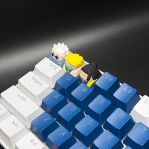 Touches de clavier artisanales inspirées des animés pour Cherry MX et clones - Cadeau personnalisé pour les fans d'animés - Touches pour clavier Geto, Gojo, Nanami image 2