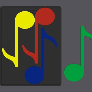 Puzzel met muzieknoten | Hersenkraker met muzieknoten | Cadeau voor muziekdocent | Logische puzzel | STEM-geometrie-uitdaging