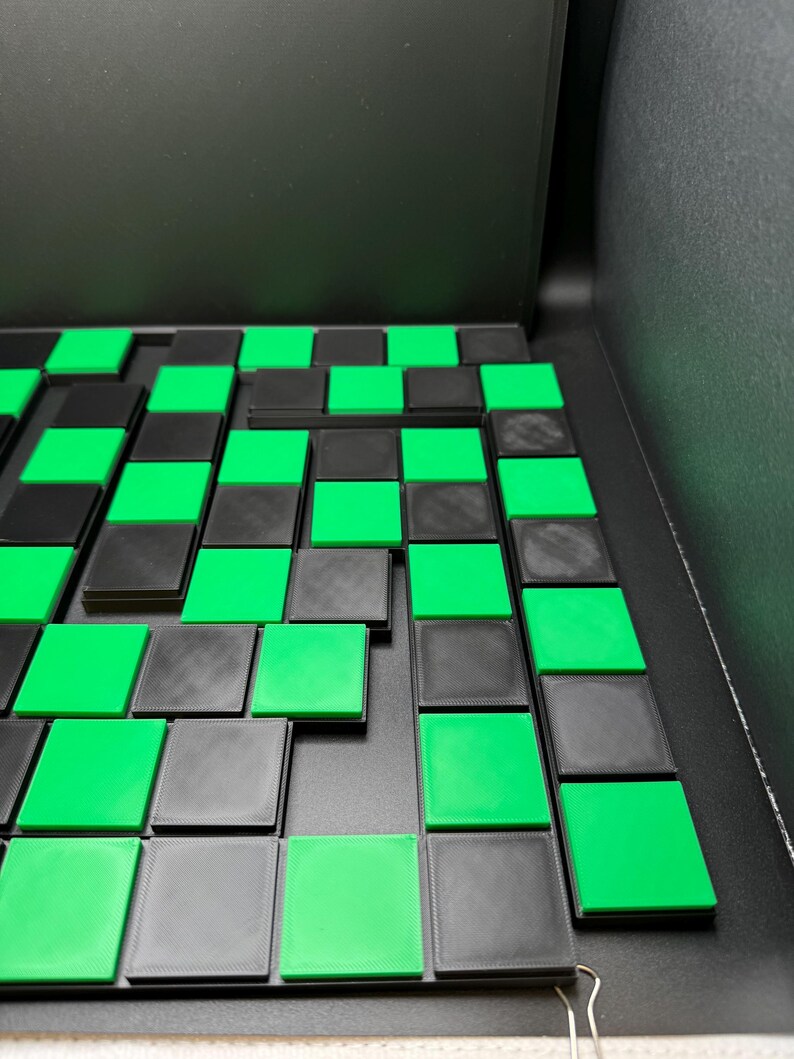 Checkerboard Dissection Puzzle by Sam Loyd - 3D Printed Classic 1914 Brain Teaser Gift for Puzzle Lovers image 7