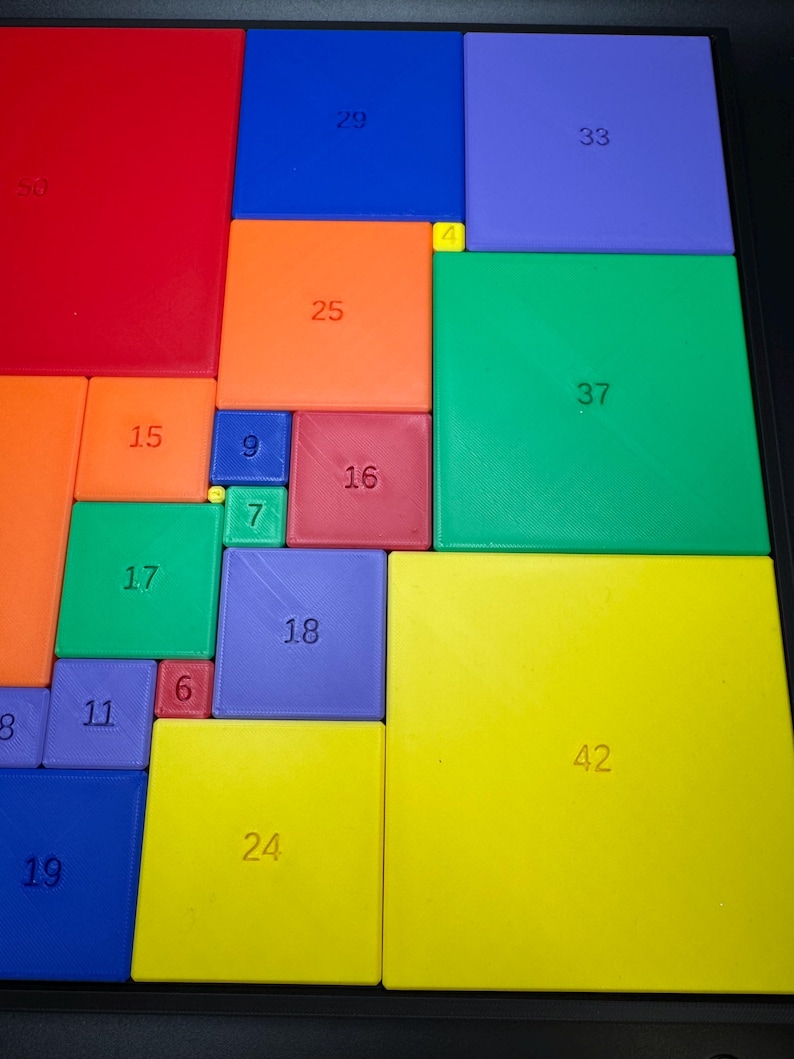 Perfect Square Puzzle for Adults & Kids - Challenging Math Puzzle Brain Teaser - Educational Game for Teachers, Students Puzzle Lovers image 4