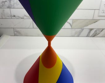 Conic Section Visual Representation - Educational Tool for Students & Teachers, Geometry Learning Aid, Math Decoration, 15 inches Tall