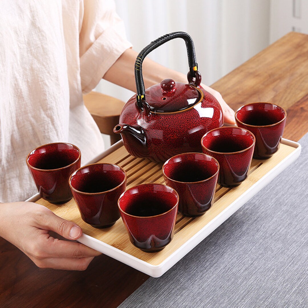 Ceramic Tea Set Ceramic Teapot Kung Fu Tea Set Wedding Gift Wedding Tea