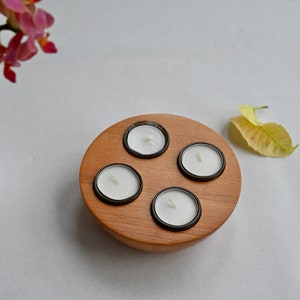 Tealight holder, set of 4 tealight holders, Advent lights, handmade, unique, decoration, gift for her, gift for him, unique#E2350