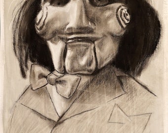 Saw. Charcoal and pastel on paper, 24x33 cm 2024