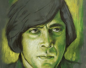 Portrait Anton Chigurh | Pastel Charcoal 24x33 cm Paper