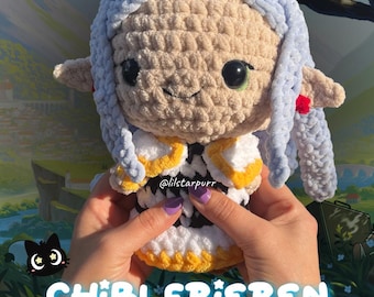 Frieren from Sousou no Frieren Crochet Pattern - DIY Amigurumi Pattern, Handmade Frieren Plush, Digital Download, Anime Fan Gift