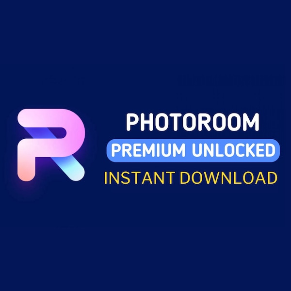 PhotoRoom Digital Download Instant App Hintergrund entfernen Photoshop Bild Bildbearbeitung PNG AI Chat GPT Overlay Collage Hintergrund ändern