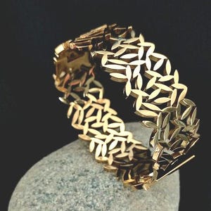Cuff Bracelet, Gold Cuff, Gold Bracelet, Fashion Bracelet, Openwork Bracelet, Chic Bracelet