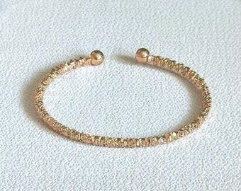 Gold bracelet, Gold bangle, Women's bracelet, Original bangle.