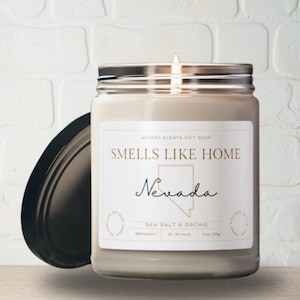 USA Nevada Scented Candle Nevada Gift New Home Gift Homesick Gift Moving Away Nevada Candle College Student Moving Gift Souvenir Coworker