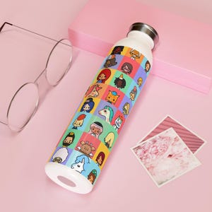 Toca Boca slim water bottle Toca Boca stainless steel bottle Toca Boca water gamer gift Toca Boca Gift for her