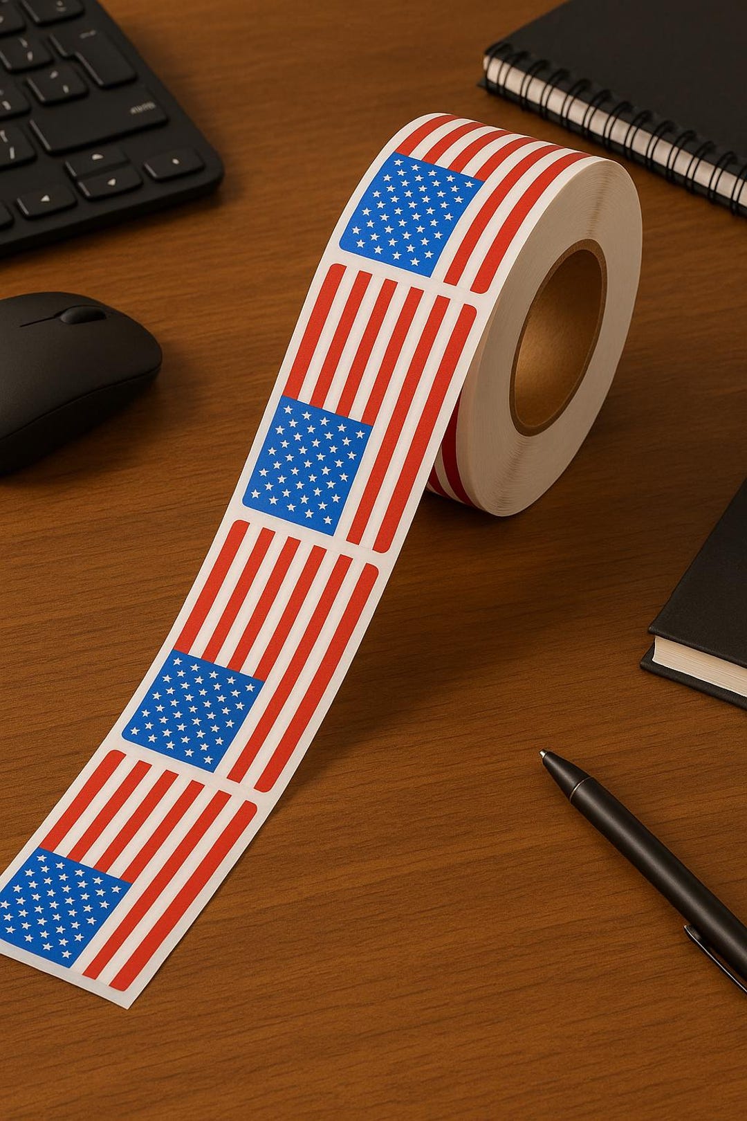 Packaging Stickers, USA American Flag Sticker, Decal Labels - Etsy