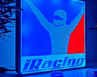 Luce LED con logo iRacing