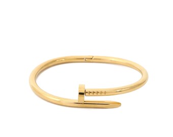 LuxeNail Waterproof Bangle Bracelet 18k gold plated