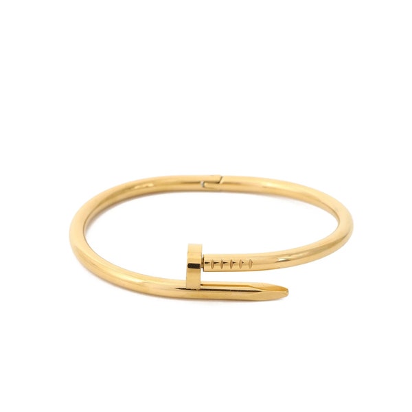 LuxeNail Waterproof Bangle Bracelet 18k gold plated