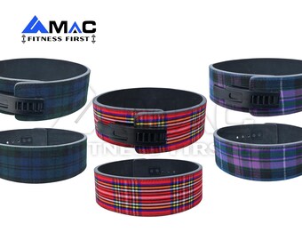 Tartan Weight Lifting Adjustable Lever Belt – Premium Support for Heavy Lifts | Power Weightlifting Leather Lever Pro Belt