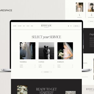 Squarespace-webbmall för fotografer, webbplats för bröllopsfotografer, bröllopsplanerare, fotograf Squarespace-mall 7.1 bild 7