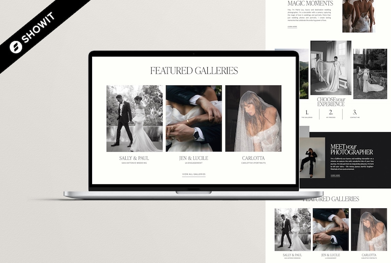 Showit Website Template für Fotografen, Hochzeitsfotograf Website, Hochzeitsplaner, DIY Bild 8
