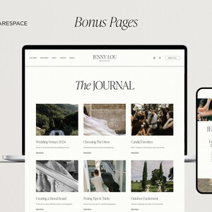 Squarespace-webbmall för fotografer, webbplats för bröllopsfotografer, bröllopsplanerare, fotograf Squarespace-mall 7.1 bild 6