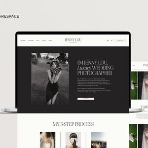 Squarespace-webbmall för fotografer, webbplats för bröllopsfotografer, bröllopsplanerare, fotograf Squarespace-mall 7.1 bild 4