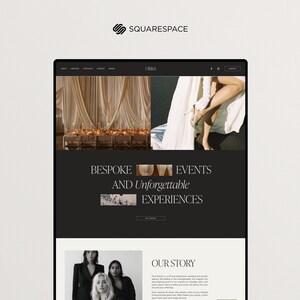 Squarespace Template for Wedding Planners, Event Planner Website Template, Elegant Squarespace 7.1 image 10