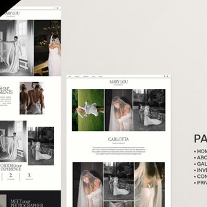 Showit Website Template für Fotografen, Hochzeitsfotograf Website, Hochzeitsplaner, DIY Bild 5