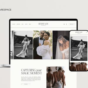 Squarespace-webbmall för fotografer, webbplats för bröllopsfotografer, bröllopsplanerare, fotograf Squarespace-mall 7.1 bild 11